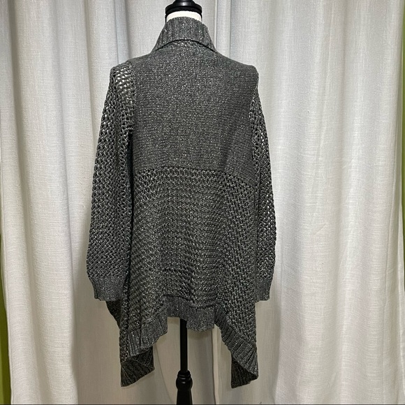 Rock & Republic long sleeve open shark bite cardigan sweater - Picture 3 of 5